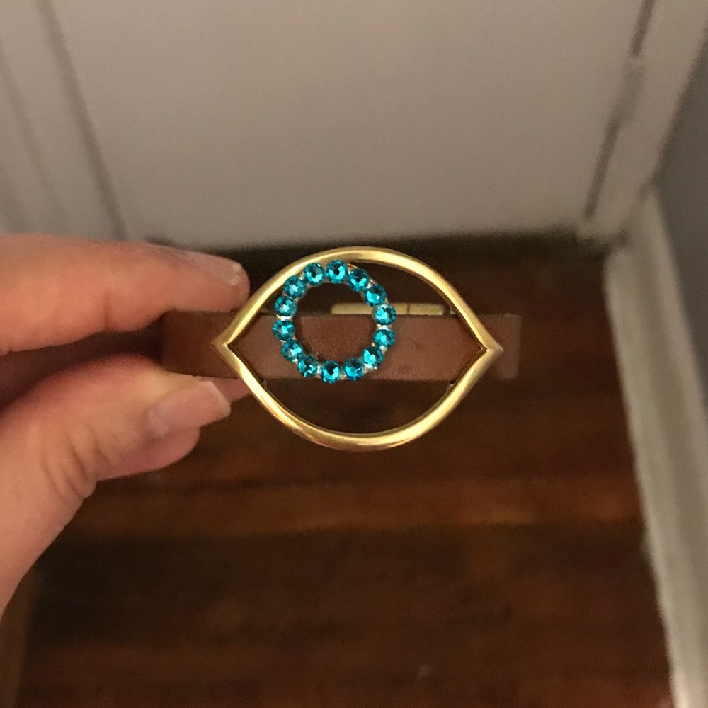 Brown bracelet with evil eye 👁
